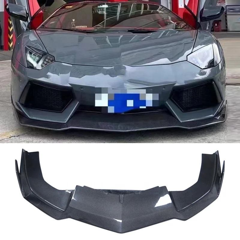 Carbon Fiber RZ Style Front Bumper Lip for  LP700-4 Upgrade Front Bumper Splitter Lip Diffuser Cover Trim